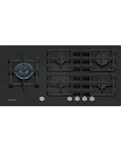 Siemens EP9A6MI40 92cm Wide 5 Burner Gas on Glass Hob - Black