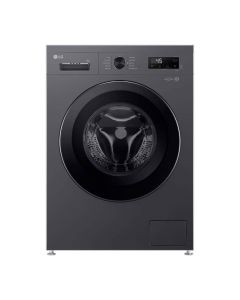 LG F4X1009NMK 9kg Direct Drive Washing Machine, Grey A Rated