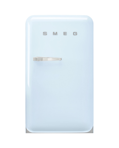 Smeg FAB10RPB6 55cm Retro 50s Style Free Standing Fridge with Ice Box in Pastel Blue, Right hand hinge