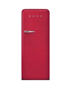 Smeg FAB28RDRB6 60cm 0s Style Right Hand Hinge Fridge with Ice Box, Ruby Red
