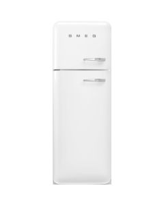 Smeg FAB30LWH6UK 60cm 50s Style No Frost Left Hand Hinge Fridge Freezer In White