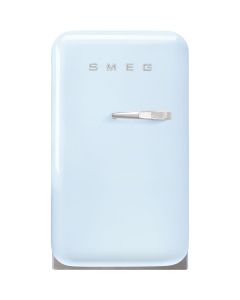 Smeg FAB5LPB6 40cm 50s Style Small Left Hand Hinge Minibar Pastel Blue