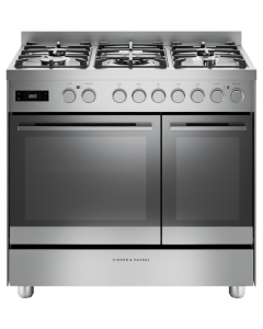 Fisher and Paykel OR90L7DBGFX2 90cm Series 7 Contemporary 5 Burner Dual Fuel Range Cooker - Stainless steel