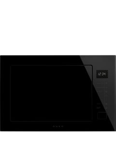 Smeg FMI225BI 25 Litre Musa Built In Microwave with Grill Black