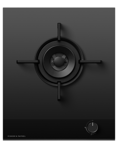 Fisher and Paykel CG451DNGGB4 45cm Series 9 1 Burner Gas Hob, Natural Gas Black