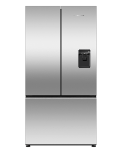Fisher and Paykel RF540ANUX6 Freestanding Plumbed-In American Fridge Freezer - Stainless Steel - F Rated