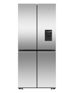 Fisher and Paykel RF500QNUX1 American Fridge Freezer, Plumbed, Stainless Steel, E Rated