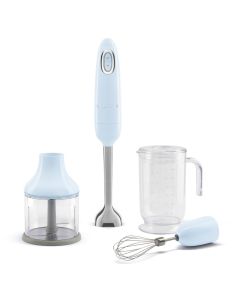 Smeg HBF03PBUK 50's Style 3-in-1 Hand Blender + Accessories in Pastel Blue