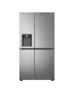 LG GSLV71PZTD 635L NatureFRESH&trade; American Style Fridge Freezer, Shiny Steel D Rated