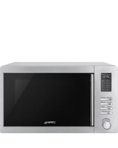 Smeg MOE34CXIUK 34 l Freestanding Combi Microwave in Stainless Steel