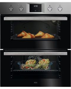 AEG OU5NU20M Built Under Double Oven in Stainless Steel, A Rated