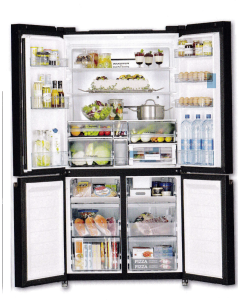 Hitachi R-WB640VGB1GBK American Style Fridge Freezer
