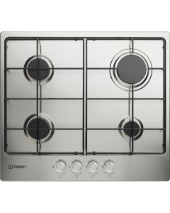 Indesit THP642IXI1 4 Burner Gas Hob - Inox