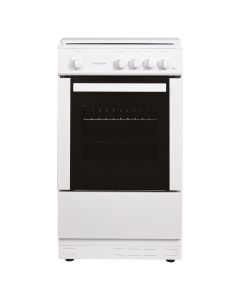 Statesman LEGACY50GSLF 50cm Wide, Enamel Lid, Single Cavity Gas Cooker, 4 Zones In White