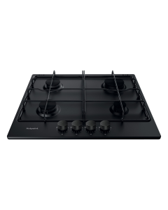 Hotpoint PPH60PFNB 60cm Gas Hob with Front Control - Black