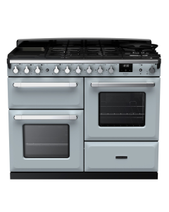 Rangemaster ESDLO110DFPMSB/CM1 110cm Dual Fuel Range Cooker OC Misty Blue /Chrome A-Rated