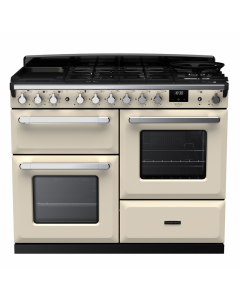 Rangemaster ESDLO110DFPPCR/CM1 110cm Dual Fuel Range Cooker OC Pale Cream /Chrome A-Rated