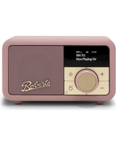 Roberts-Radio REV-PETITE2DP Revival Petite 2 DAB/DAB+/FM Bluetooth Portable Radio - Dusky Pink