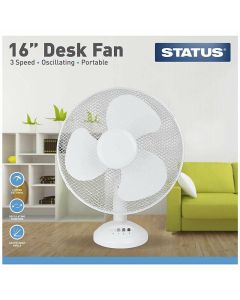Status International Ltd S16DESKFAN1PKB Variable Cooling Fan