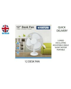 Status International Ltd S12DESKFAN1PKB Variable Cooling Fan