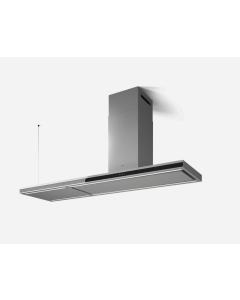 Elica ELEM-IS-BLSS180 180cm Wide Island Hood - Black/Stainless Steel - A+ Rated