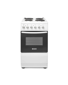 Haden HES051W 50cm Single Oven Electric Cooker with Sealed Plate Hob - White A Rated