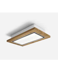 Elica LULL-AT-NAT-DO 120cm Wide Ceiling Integrated - Natural Oak Finish - A Rated, Duct Out Version