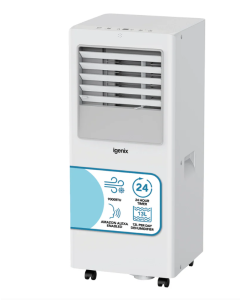igenix IGAC02009W 9000 BTU 3-In-1 Portable Air Conditioner, Cooling Fan, Dehumidifier - White