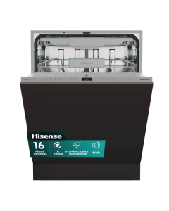 Hisense HV16AUK Full-Size Fully Integrated Dishwasher - 16 Place Settings - A Rated