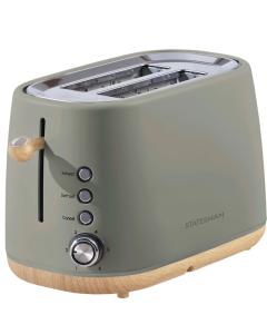 Statesman SKT05090GR 900W 2 Slice Scandi Toaster - Green