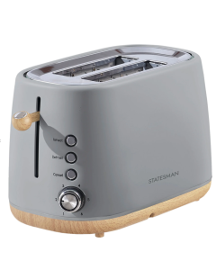 Statesman SKT05090GY 900W 2 Slice Scandi Toaster -  Grey