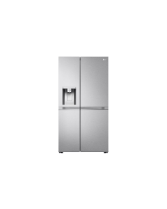 LG GSLV91MBAC 35L UVNano&trade; American Style Fridge Freezer, Metal Sorbet