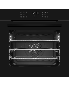 CDA SL400BL/1 Built In Single Oven with Steam Clean Function in Black, A+ Rated