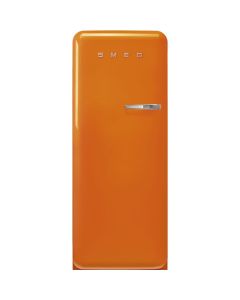 Smeg FAB28LOR6 60cm 50s Style Left Hand Hinge Fridge with Icebox Orange