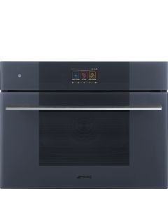 Smeg SO4104APG Linea 45 Compact Omnichef Oven with Steam + Microwave Functions, Neptune Grey
