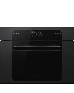 Smeg SO4202M1BI 45cm Musa Combi Microwave Black