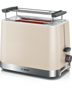 Bosch TAT4M227GB Compact Toaster, 2 Slice, Cream