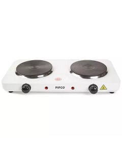 Pifco 204776 Double Ring Mini Hob - White