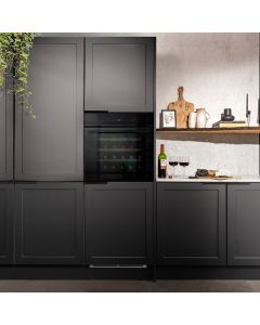 Caple WC6100BG 60cm High In-Column Single Zone Wine Cooler Black Glass