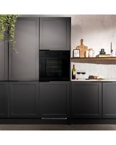 Caple WC6100BS m High In-Column Single Zone Wine Cooler Black Steel