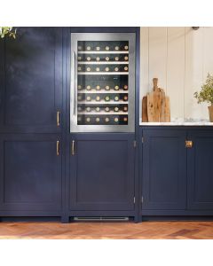 Caple WC6511 886mm High In-Column Dual Zone Wine Cooler Stainless Steel
