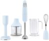 Smeg HBF22PBUK 4- in-1 Hand Blender with Potato Masher and Whisk, 700W, Pastel Blue