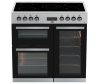 Beko KDVC90X 90cm Double Oven Range Cooker with 5 Zone Ceramic Hob