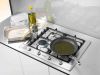 Miele KM2010 65cm 4 Burner Gas Hob With Cast Iron Supports In Stainless Steel