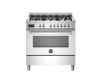 Bertazzoni PRO96L1EXT Professional 90cm Range Cooker Single Oven Dual Fuel Stainless Steel