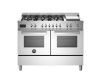 Bertazzoni PRO126G2EXT2 Professional 120cm Range Cooker Twin Oven Dual Fuel Stainless Steel