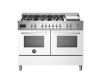 Bertazzoni PRO126G2EBIT2 Professional 120cm Range Cooker Twin Oven Dual Fuel Gloss White