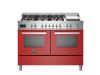 Bertazzoni PRO126G2EROT2 Professional 120cm Range Cooker Twin Oven Dual Fuel Gloss Red
