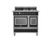 Bertazzoni HER96L2ENET2 Heritage 90cm Range Cooker Twin Oven Dual Fuel Matt Black