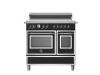 Bertazzoni HER95I2ENET2 Heritage 90cm Range Cooker Twin Oven Induction Matt Black